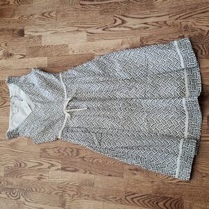 (XS) NWT Studio M 100% Cotton Eyelet Fairycore Fit & Flare Midi Dress Dainty